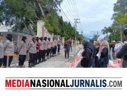 Polres Aceh Tengah Kawal Aksi GMNI dengan Humanis, Aspirasi Mahasiswa Tersampaikan Dengan Damai dan Kondusif