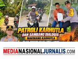 Cegah Karhutla, Polsek Pendopo Gelar Patroli dan Sambang Dialogis Makmano Karhutla kepada Warga