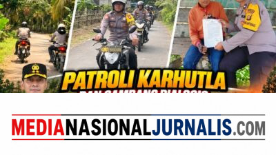 Cegah Karhutla, Polsek Pendopo Gelar Patroli dan Sambang Dialogis Makmano Karhutla kepada Warga