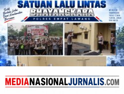 Polres Empat Lawang Gelar Apel Gabungan Hari  Lalu Lintas Bhayangkara Ke-71