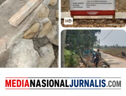 Pembangunan TPT Desa Tegal Panjang Senilai Rp409 Juta Menuai Sorotan
