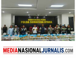 Polda Sumut Ungkap Tiga Kasus Narkoba, Sita 244 Kg Sabu