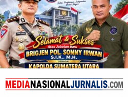 Ketum DPP WJMB Irwansyah Putra Ucapkan Selamat dan Sukses kepada Kapolda Sumut Sonny Irwan