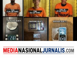 Kapolres Binjai Tegaskan Komitmen Berantas Narkoba, Tiga Pengedar Diamankan dengan 6,82 Gram Sabu