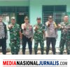 Polsek Talang Padang Bersinergi Mengucapkan Selamat Ulang Tahun TNI Yg Ke 81. THN. Di Kantor Koramil Tebing Tinggi Kabupaten Empat Lawang.