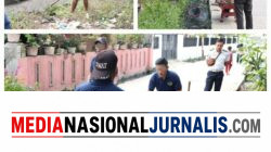 Peduli Lingkungan, WBP Rutan Labuhan Deli Gotong Royong Bersihkan Lingkungan Area Sekitar Rutan.