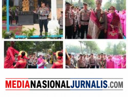 Resmi Pimpin Polda Sumut, Irjen Pol Sonny Irawan Disambut Ulos dan Tarian Tradisional