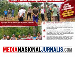 Polsek Talang Padang Polres Empat Lawang Bersama Koramil dan Forkopimcam Gelar Patroli Gabungan Mitigasi Karhutla