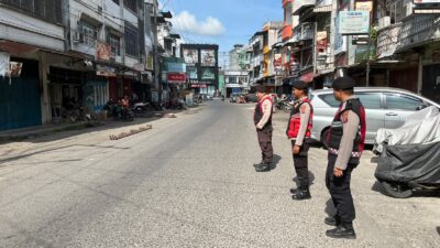 Cegah Begal hingga Balap Liar, Sat Samapta Polres Langkat Gencarkan Patroli Blue Light di Titik Rawan
