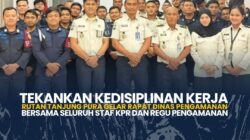 TEKANKAN KEDISIPLINAN KERJA,RUTAN TANJUNG PURA GELAR RAPAT DINAS PENGAMANAN BERSAMA SELURUH STAF KPR DAN REGU PENGAMANAN