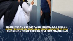 Pemeriksaan Kesehatan Rutin Warga Binaan Rutan Tanjung Pura Gencarkan Program Dokter Keliling ,Langsung ke Blok Hunian di Musim Penghujan