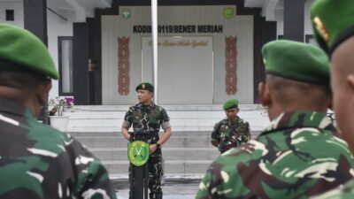 Dandim 0119/BM Berikan Jamdan kepada Prajurit, Instruksikan Jajaran Babinsa Tingkatkan Kesiapsiagaan Di Musim Penghujan