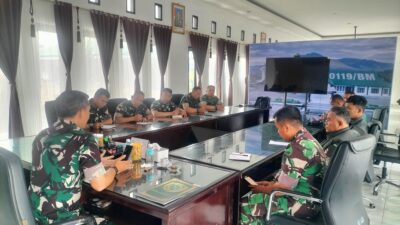 Tingkatkan Kesiapan Dan Kinerja, Dandim 0119/BM Beri Arahan Kepada Staf Makodim