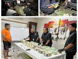 Polrestabes Medan Gagalkan Pengiriman 24.000 gram Sabu ke Palembang Diwarnai Aksi Kejar-Kejaran Hingga Petugas Tabrak Mobil Pelaku