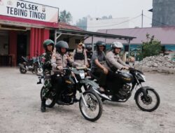 Cegah Karhutla, Polsek Tebing Tinggi Gelar Patroli Makmano Karhutla dengan Sambangi Rumah Warga