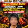 Polsek Tebing Tinggi Polres Empat Lawang Ungkap Kasus Dugaan Pencurian dengan Pemberatan Buah Sawit, Satu Terduga Pelaku Diamankan