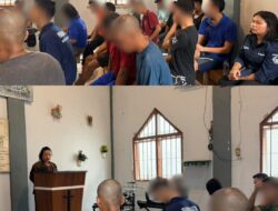 Bersama Kementerian Agama Kabupaten Langkat Rutan Tanjung Pura Laksanakan Pembinaan Rohani Warga Binaan di Gereja Oikumene