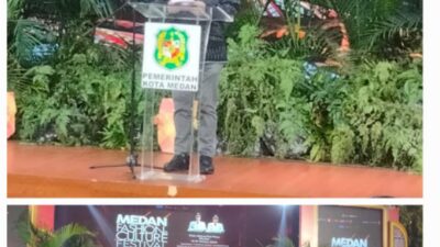 Kadis Pariwisata kota Medan Odie Anggia Batubara Resmi Menutup Medan Fashion Culture Festival 2026