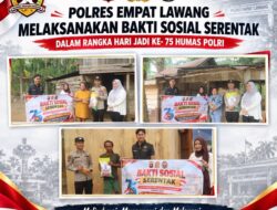 Polres Empat Lawang Laksanakan Bakti Sosial Serentak dalam Rangka Hari Jadi ke-75 Humas Polri