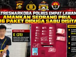 Satresnarkoba Polres Empat Lawang Ungkap Kasus Narkotika, Kapolres AKBP Abd Aziz Septiadi SH SIK MH Tegaskan Tak Ada Ruang bagi Peredaran Narkoba
