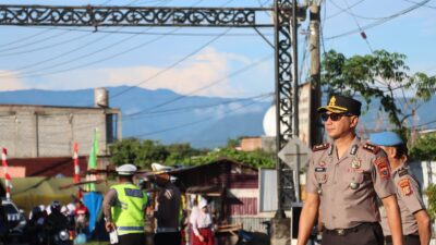 Utamakan Keselamatan Pelajar, Kapolres Bener Meriah Pimpin Pengaturan Lalu Lintas Pagi