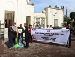 HUT ke-75 Humas Polri, Polres Aceh Tengah Gelar Bakti Sosial dan Salurkan Sarana Kebersihan untuk Masjid