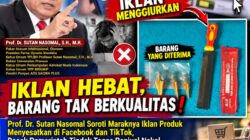 Prof. Dr. Sutan Nasomal Desak Pemerintah Usut Praktik Promosi Menyesatkan di Media Sosial
