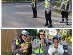 Wakapolres Langkat Pimpin Gatur Lalin Pagi, Hadirkan Pelayanan Nyata bagi Pengguna Jalan