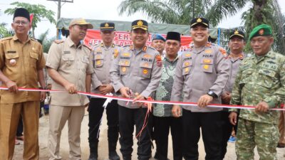 Jembatan Merah Putih Diresmikan, Akses Warga Dusun V Cinta Rakyat Kini Makin Terhubung