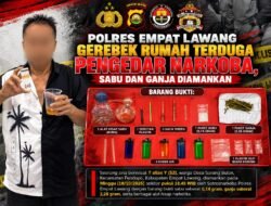 Polres Empat Lawang Gerebek Rumah Terduga Pengedar Narkoba, Sabu dan Ganja Diamankan