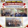 KAPOLRES EMPAT LAWANG GELAR GIAT BERSAMA MASYARAKAT DI DESA LUBUK KELUMPANG