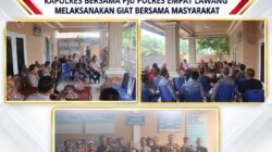 KAPOLRES EMPAT LAWANG GELAR GIAT BERSAMA MASYARAKAT DI DESA LUBUK KELUMPANG