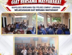 KAPOLRES EMPAT LAWANG GELAR GIAT BERSAMA MASYARAKAT DI DESA LUBUK KELUMPANG