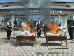 Polres Bener Meriah Hadiri Pemusnahan Barang Bukti Inkracht, 16 Perkara Narkotika Dimusnahkan