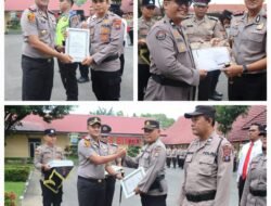 Kapolres Binjai Beri Penghargaan kepada 12 Personel dan Sertifikat Pelatihan kepada 8 Personel