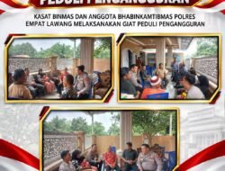 Kasat Binmas dan Anggota Bhabinkamtibmas Polres Empat Lawang Laksanakan Giat Polisi Peduli Pengangguran
