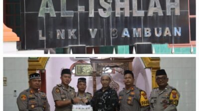 Jumat Keliling di Masjid Al Ishlah, Polres Langkat Berikan Tali Asih dan Ajak Warga Cegah Perundungan