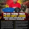Polsek Tebing Tinggi Polres Empat Lawang Ungkap Kasus Pencurian Sawit, Satu Tersangka Diamankan