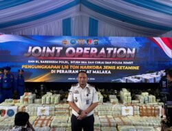 KANTOR IMIGRASI KELAS II TPI BELAWAN HADIRI JOINT OPERATION PENGUNGKAPAN 1,16 TON KETAMINE DAN DEKLARASI BERSAMA MASYARAKAT SUMATERA UTARA MENOLAK NARKOBA