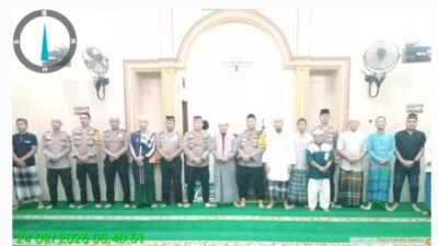 Subuh Keliling di Masjid As Syakirin, Polres Langkat Ajak Masyarakat Cegah Bullying dan Jaga Kamtibmas