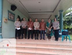 Minggu Kasih di GBKP Stabat, Polres Langkat Perkuat Silaturahmi dan Serap Aspirasi Jemaat