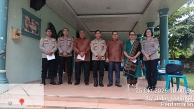 Minggu Kasih di GBKP Stabat, Polres Langkat Perkuat Silaturahmi dan Serap Aspirasi Jemaat