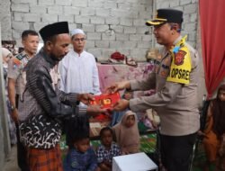 Kapolres Bener Meriah Salurkan Tali Asih kepada Anak Yatim Piatu di Kampung Bener Ayu