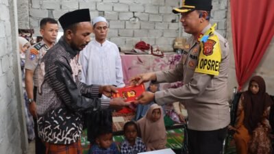 Kapolres Bener Meriah Salurkan Tali Asih kepada Anak Yatim Piatu di Kampung Bener Ayu