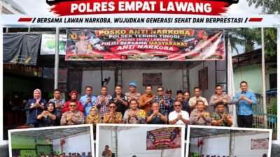 Polres Empat Lawang Resmikan Posko Anti Narkoba di Desa Lampar