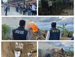 Kapolres Binjai AKBP R. Bimo Moernanda Tegaskan Komitmen Berantas Narkoba, Barak di Tunggurono Dimusnahkan