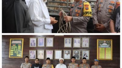 Kapolres Langkat Salurkan Bantuan Sapi untuk HUL ke-103 Tuan Guru Babussalam