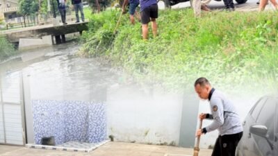 *Dalam rangka Hari Bakti KEMENIPAS yang ke 2 Tahun 2026 Rutan Tanjung Pura Gelar Gotong Royong Bersihkan Saluran Air dan Tembok Luar Guna Cegah Banjir di Musim Penghujan*