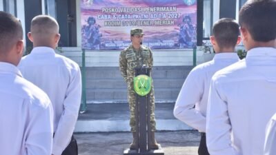 80 Casis Bintara Dan Tamtama Ikuti Validasi Kedua. Dandim 0119/BM Tekankan Rekrutmen TNI AD Bersih