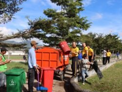 Green Policing, Lagi Polres Aceh Tengah Sinergi Bersama TNI, Instansi Terkait dan Masyarakat Pungut Sampah